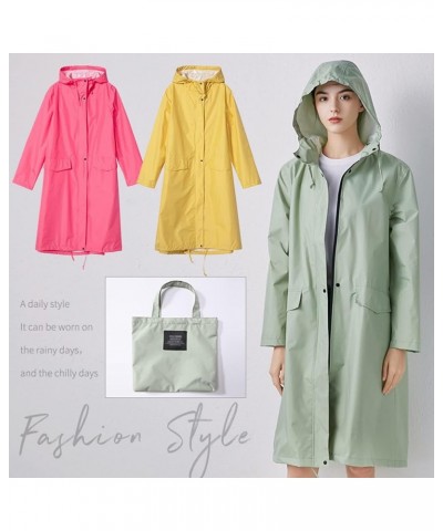 Long Raincoat Waterproof Rain Jacket with Hood Women Poncho Coat with for Hiking Cycling (Color : A-09, Size : XX-Large) XX-L...