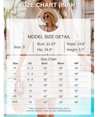 Women Beach Cover Ups V Neck Button Down Swimsuit Coverup Swimwear Bathing Suit Cover Up 2024 White $15.75 Swimsuits