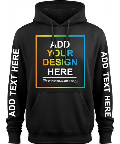 Custom Hoodies Design Your Own Personalized Photo Text Hoodie Custom Sweatshirt 2 Sides Print Cotton Black $11.65 Hoodies & S...