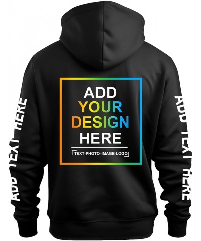 Custom Hoodies Design Your Own Personalized Photo Text Hoodie Custom Sweatshirt 2 Sides Print Cotton Black $11.65 Hoodies & S...