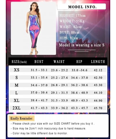 Sexy 3D Body Print Dress Party Club Dresses for Women Y2K Bodycon Midi Dress Purple01 $26.99 Dresses