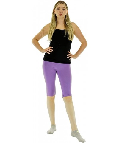 Legging Shorts - Biker Length (Misses and Misses Plus Sizes) Lavender $15.89 Leggings