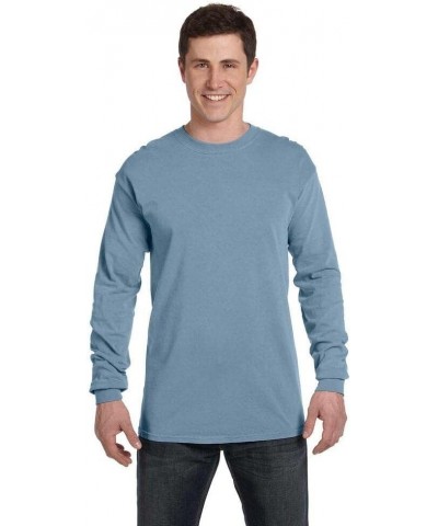 Comfort Colors Adult Long Sleeve Tee, Style 6014 Washed Denim $9.75 T-Shirts