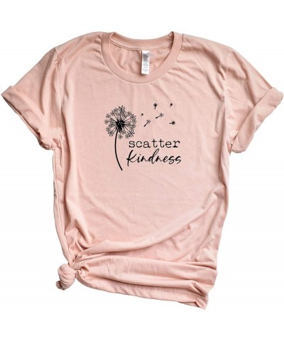 Scatter Kindness - Kindness - Short Sleeve Graphic Tee Blush_black Ink $10.00 T-Shirts