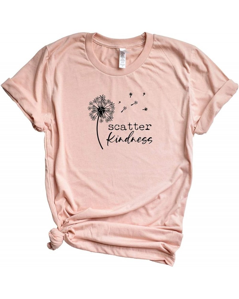 Scatter Kindness - Kindness - Short Sleeve Graphic Tee Blush_black Ink $10.00 T-Shirts