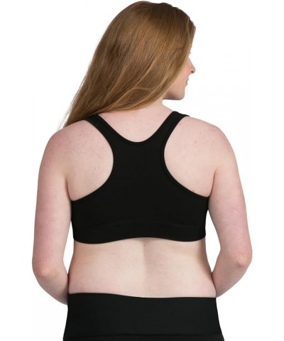 French Terry Racerback Nursing Sleep Bra for Maternity/Breastfeeding Regular (Cup Sizes B-D) Black $23.36 Bras