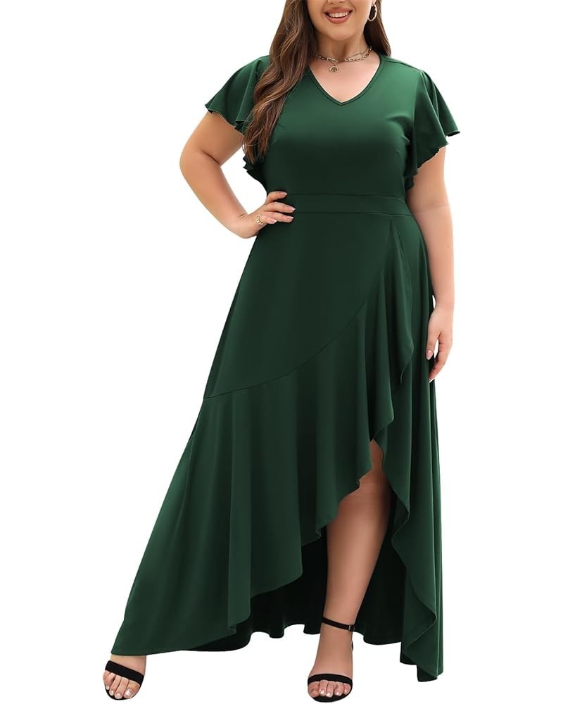 Plus Size Dresses for Women, Formal Evening Gown, Long Mermaid Style for Wedding Guest 05 - Green $26.09 Dresses