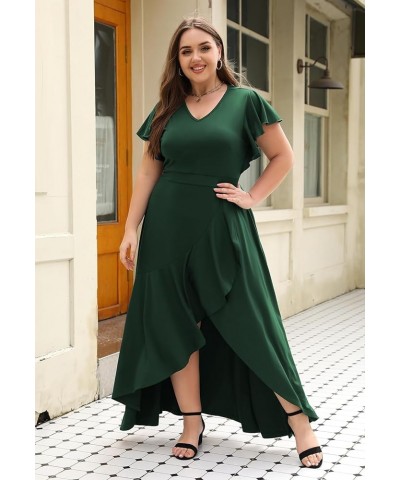 Plus Size Dresses for Women, Formal Evening Gown, Long Mermaid Style for Wedding Guest 05 - Green $26.09 Dresses