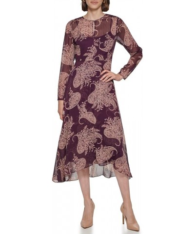 Women's Field Paisley Dress Aubergine/Ivory $30.25 Dresses