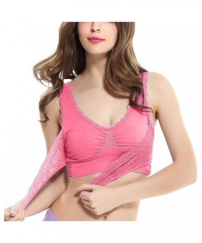 Sports Bras for Women 3 Pack Wireless Cross Over Front Workout Bras with Support Comfortable Breathable Tshirt Bralette A1_pi...