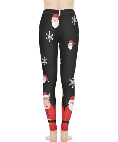 Womens Capri Legging Yoga Pants for Women Mesh Running Exercise Workout Leggings Cartoon Santa Claus $10.00 Leggings