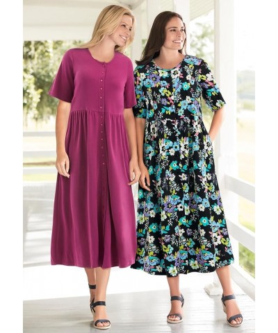 womens Modern Black Multi Garden $19.91 Dresses