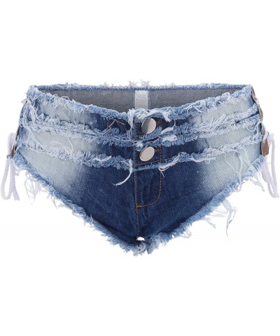 Women Sexy Cut Off Low Waist Denim Jeans Shorts Mini Hot Pants Gray Jeans Pants for Women Long A3-blue $12.71 Shorts