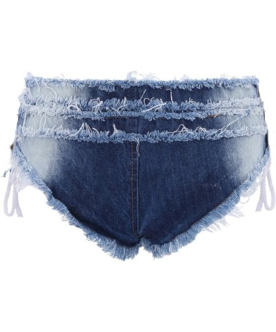 Women Sexy Cut Off Low Waist Denim Jeans Shorts Mini Hot Pants Gray Jeans Pants for Women Long A3-blue $12.71 Shorts