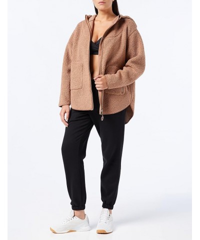 Women's Oversized Fleece Mushroom Brown $35.62 Jackets