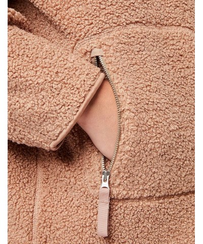 Women's Oversized Fleece Mushroom Brown $35.62 Jackets