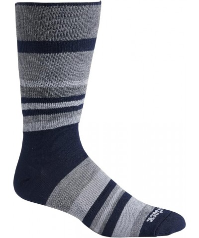 Eco Explore Crew Socks | Guaranteed Blister Free | Breathable| Men | Women Light Blue Stripes $13.50 Activewear