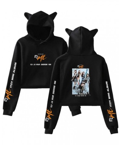 Kpop ITZY Hoodie Sweatshirt It's me Pullover Lia YeJi Yuna Crop Top Sweater Jacket Black a $11.79 Hoodies & Sweatshirts