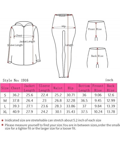 Active Wear Sets for Women -Workout Clothes Gym Wear TracksuitsYoga Jogging Track Outfit Legging Jacket 2 Pieces Set Olivedra...