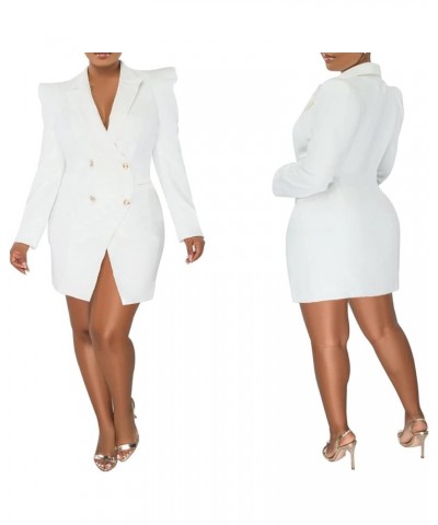 Women' Casual Blazers Lapel Button Down Long Sleeve Work Office Business Jackets Coat Cardigans White $22.95 Blazers