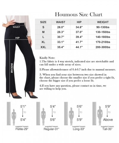 S-XXL 29''31''33''35'' Inseam Womens Bootcut Stretchy Dress Pants Regular White $14.74 Pants