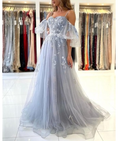 Ball Gowns for Women Formal Long Puffy Prom Dresses Off The Shoulder Spaghetti Straps Evening Dress Olive $43.85 Dresses