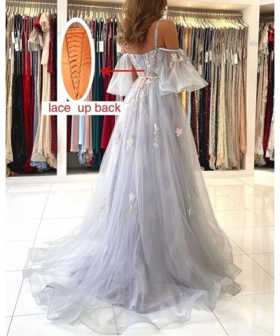 Ball Gowns for Women Formal Long Puffy Prom Dresses Off The Shoulder Spaghetti Straps Evening Dress Olive $43.85 Dresses