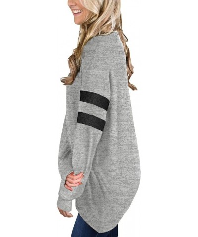 Sweaters for Women Casual Tunic Tops to Wear with Leggings Gray $14.88 Hoodies & Sweatshirts