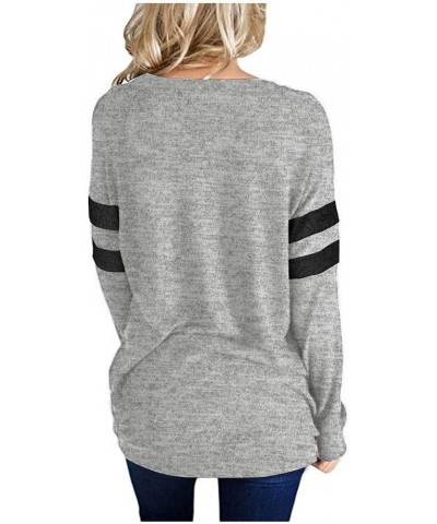 Sweaters for Women Casual Tunic Tops to Wear with Leggings Gray $14.88 Hoodies & Sweatshirts