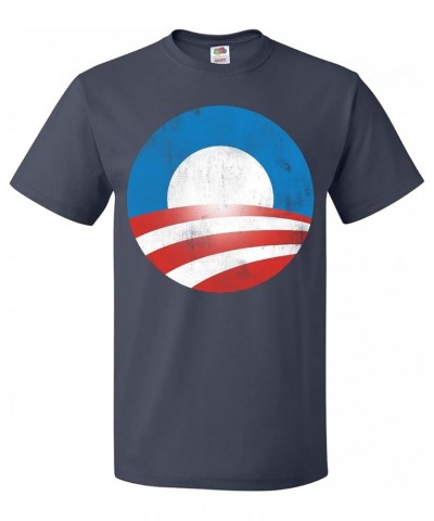 Obama Logo (Vintage Look) T-Shirt Navy Blue $11.59 T-Shirts