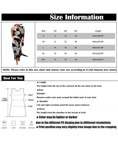 Womens 2023 Spring Summer Plus Size Vintage Floral Swing Casual Party Dresses Elegant Long Sleeve Boho Beach Midi Dress E Pin...