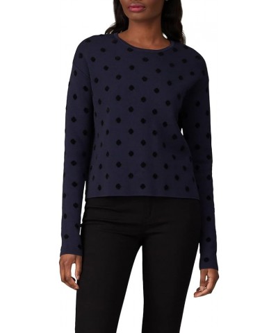 Women's Navy Polka Dot Pullover Navy $17.34 Sweaters