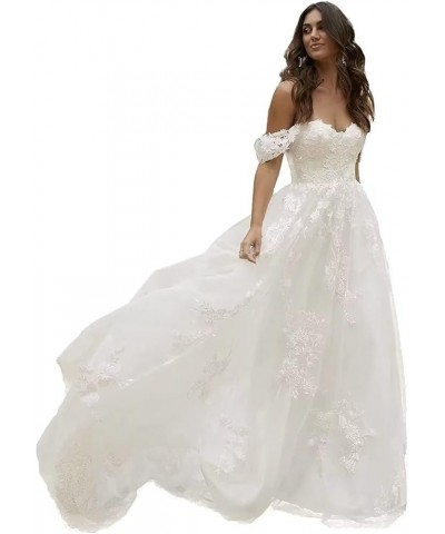 Women's Mermaid Wedding Dresses for Bride Sexy Tiered Ruffle Open Lace Appliques Bridal Gowns Style G-ivory $49.35 Dresses