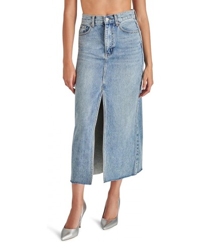 Women's Avani Denim Skirt Light Blue $48.88 Skirts