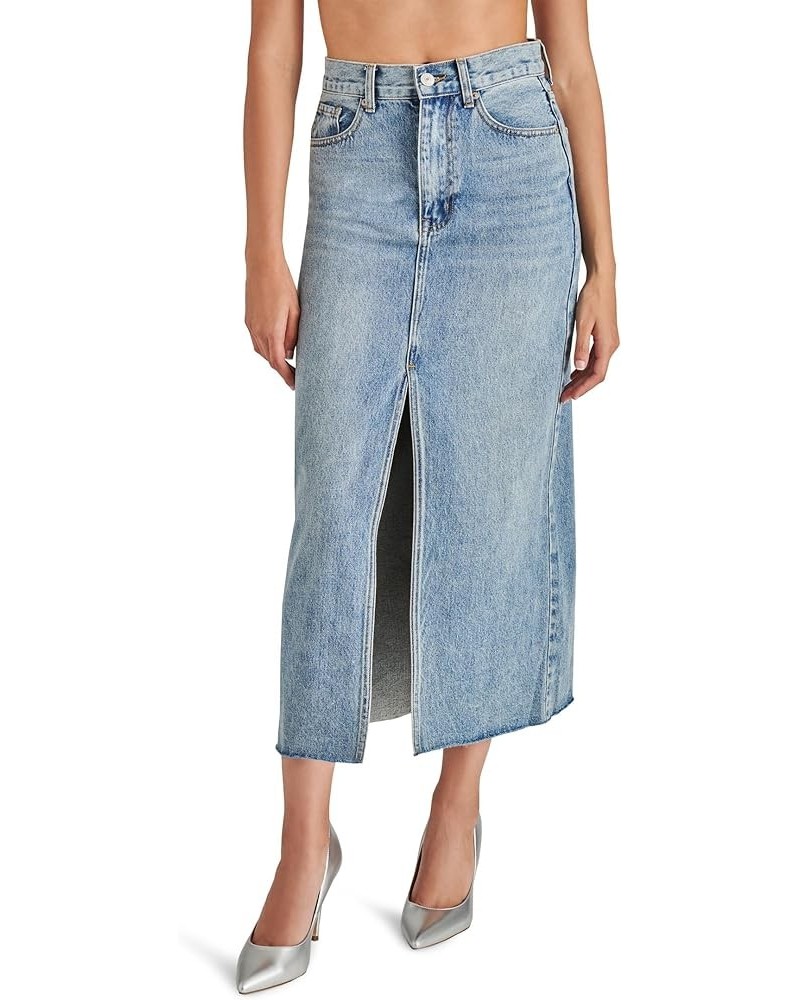 Women's Avani Denim Skirt Light Blue $48.88 Skirts