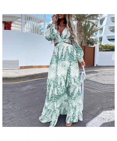 Maxi Dress for Women 2023 with Sleeves Summer Plus Size Long Birthday Outfits Sexy Beach Vacation Party Casual Bohemian Dress...