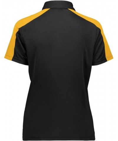 Womens Two-Tone Vital Polo Black/Gold $13.67 Shirts