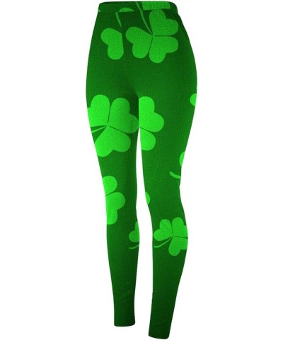 St Patricks Pants for Women Women's St Day Leggings Irish Irish Sports Leggings with Soft and Womens Pants Trendy G2-mint Gre...