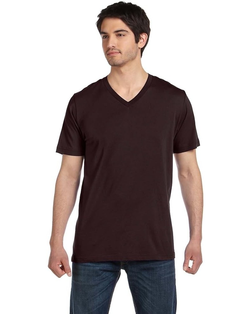 Bella USA Made Jersey V-Neck T-Shirt Brown $7.73 T-Shirts