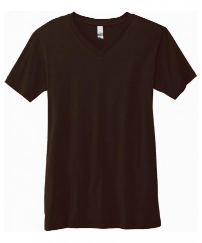 Bella USA Made Jersey V-Neck T-Shirt Brown $7.73 T-Shirts