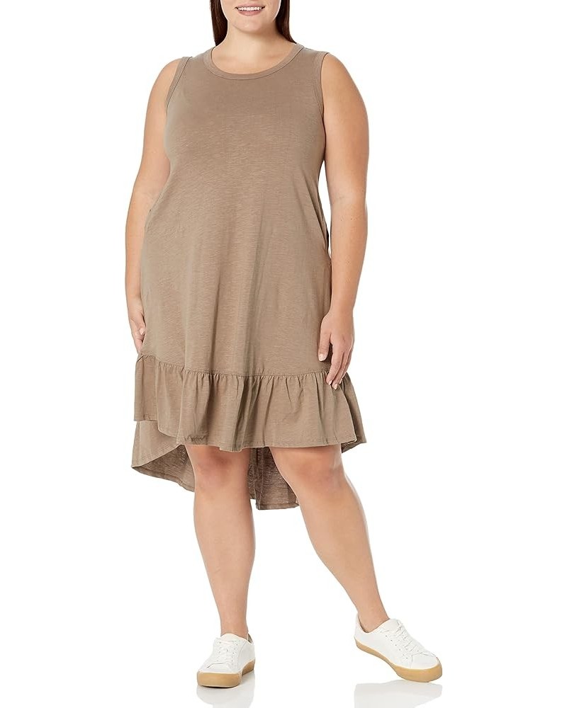 Women's Plus Size Dress Evie Ruff PLN Mocca $11.29 Others