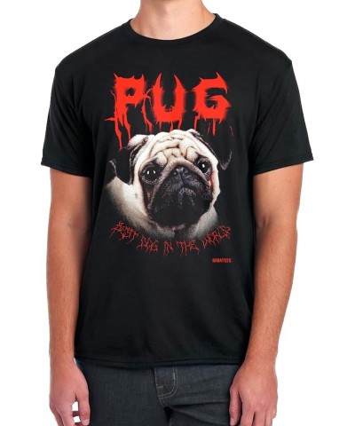 Heavy Metal Tshirt for Dog Lovers Dog Owners Funny Dog Dad and Dog Mom Graphic Tees Men and Women Pug $10.55 T-Shirts