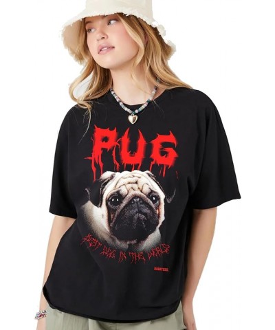 Heavy Metal Tshirt for Dog Lovers Dog Owners Funny Dog Dad and Dog Mom Graphic Tees Men and Women Pug $10.55 T-Shirts