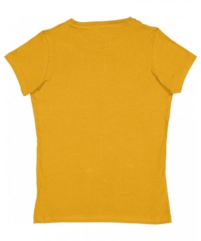 Women 100% Cotton Jersey Crew Neck Short Sleeve Tee (3516) Mustard $7.23 T-Shirts