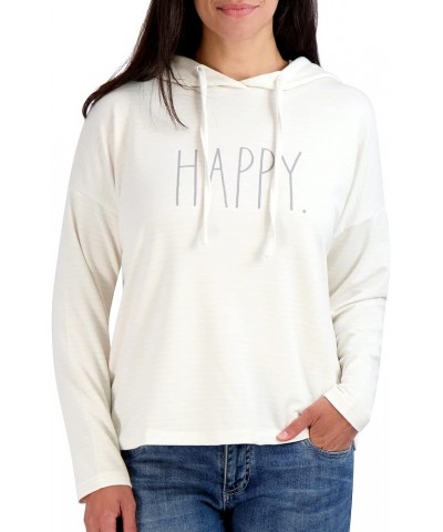 Sweaters for Women, Long Sleeve Pullover Drop Shoulder Fashion Hoodies for Women, Womens Tops Yellow "Happy $18.50 Hoodies & ...