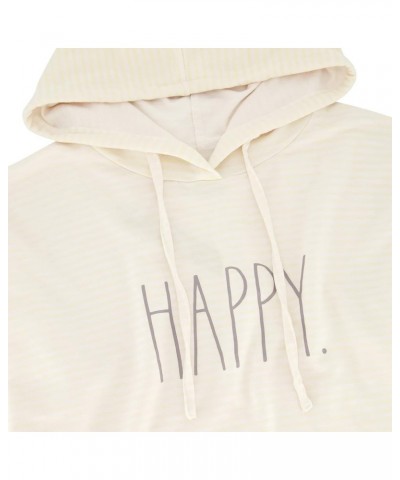 Sweaters for Women, Long Sleeve Pullover Drop Shoulder Fashion Hoodies for Women, Womens Tops Yellow "Happy $18.50 Hoodies & ...