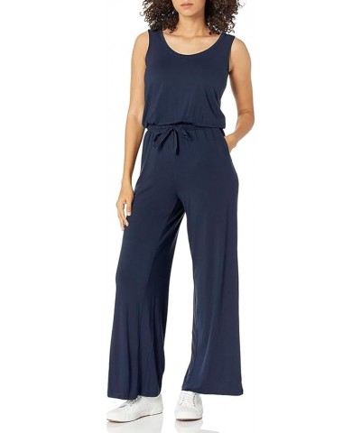 Women's Formal Jumpsuits Fashion Casual Sleeveless Button-Up Printed Jumpsuit Sexy, S-XL 4-navy $10.30 Jumpsuits