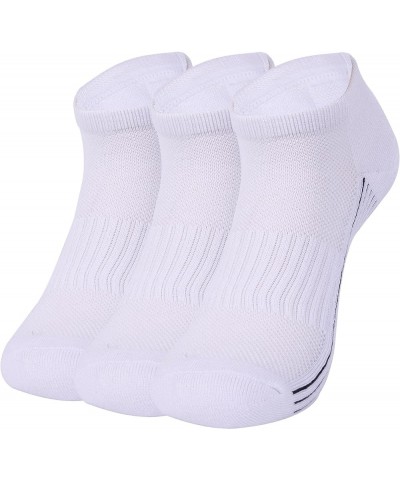 Soft Socks, Women Men Moisture Wicking Cushioned Breathable Ankle/Crew Running Hiking Low Cut Seamless Socks Small White Ankl...