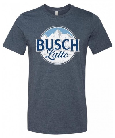 Busch Latte Mountain Logo T-Shirt Blue $21.66 T-Shirts