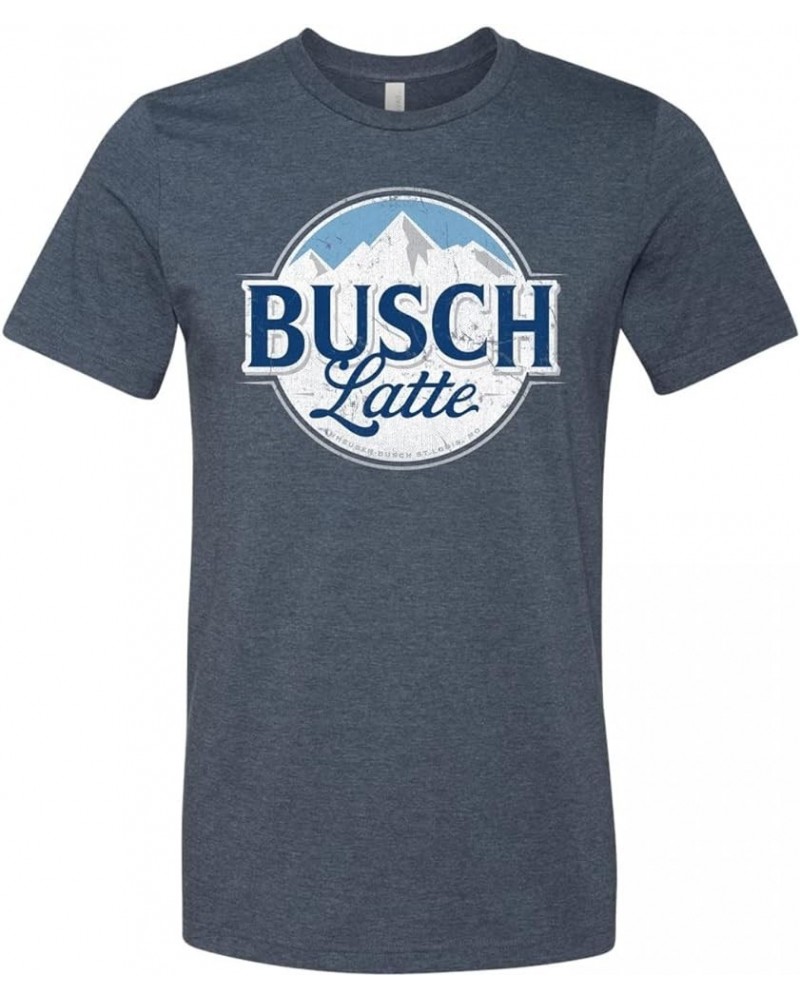 Busch Latte Mountain Logo T-Shirt Blue $21.66 T-Shirts